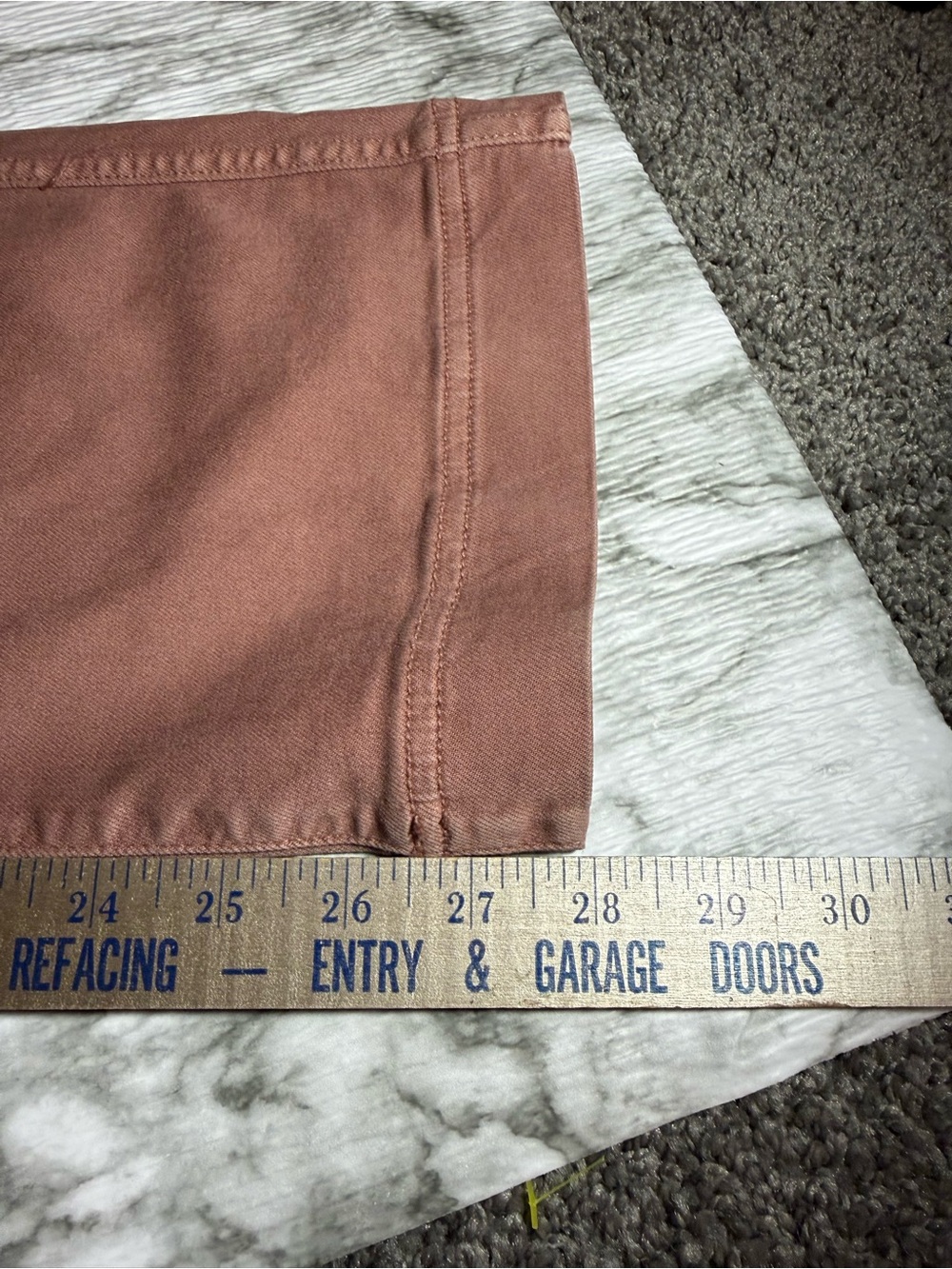 NWT American Eagle Womens Kick Boot Crop Pants 4 Long High-Rise Mauve $49 - Picture 8 of 10